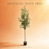 Künstlicher Olivenbaum mit Schwarzen Oliven im Topf für Innenraumdekoration Realistischer Künstlicher Grüner Baum