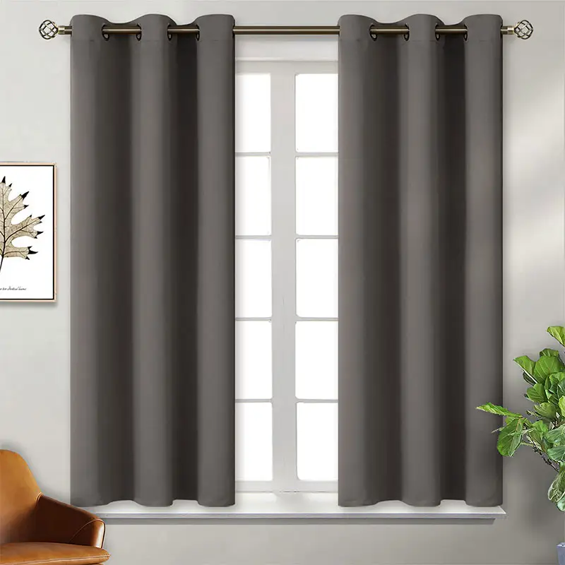 Living Room Fabric Curtain Textiles Set,Black Bedsheets with Matching Curtains for Bedroom Windows