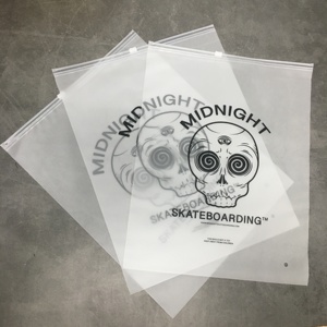 Custom Logo Matte Moisture Proof Stand up PE Clothing Packaging <b>Bags</b> with Frosted Zipper for Swimwear and Clothes - Product Image 5