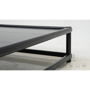 Hot Selling High End Multi Scene Use of Home Hotel Living Room <b>Table</b> Rectangle Black Wooden <b>Coffee</b> <b>Table</b> Rectangle <b>Table</b> - Product Image 4