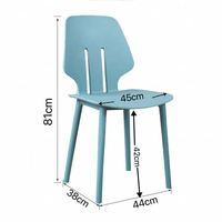 Chaise de salle à manger en plastique empilable, résistante à l'usure, gain de place, plusieurs couleurs, en polypropylène, pour usage urbain, vente en gros, commande d'échantillon