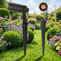 Lumière LED à piquet en alliage d'aluminium SC-J103-N, design moderne, angle de faisceau réglable, 10W AC/DC12-24V AC100-240V