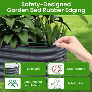 Metal Iron Powder Coated Plant <strong>Liner</strong> Raised Garden <strong>Beds</strong> for Home <strong>Flowers</strong> Planting - Product Image 6