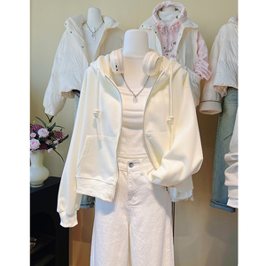 <span class=keywords><strong>Felpa</strong></span> con <span class=keywords><strong>Cappuccio</strong></span> Corta Invernale di Alta Qualità, Maglia Lavorata a Maglia, Ampia e Leggera con Zip, Ecologica e Traspirante - Product Image 3