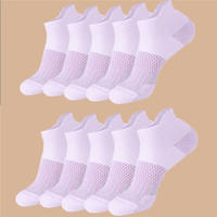 Chaussettes de sport respirantes multicolores pour femmes, chaussettes de sport en nylon rembourrées antidérapantes pour la course à pied, le basketball, l'été