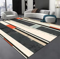 Tapis de sol moderne, simple, de luxe léger, haut de gamme, résistant à la saleté, facile d'entretien, imprimé, pour salon, chambre à coucher, chevet