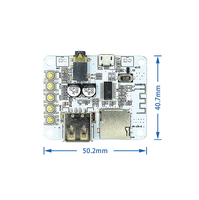 Módulo de decodificación de Mp3 Blue Tooth Placa receptora de audio Blue Tooth Decodificación y reproducción con salida frontal de tarjeta Usb Tf