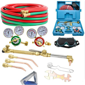 Kit d'outils de soudage oxy-acétylène avec torche, régulateur de pression et flexibles pour la découpe et la soudure - Product Image 3