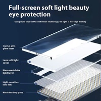 Lampe de remplissage à écran plat de 19 pouces 70w 2700-7500K Led avec panneau d'éclairage de photographie télécommandé pour studio photo