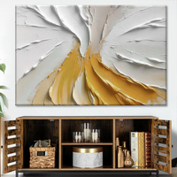 Peinture acrylique texturée abstraite sur toile, grande œuvre d'art murale moderne peinte à la main pour la décoration de la maison, pour la chambre à coucher