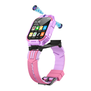 Montre connectée carrée pour enfants GPS+WiFi 4G Écran IPS Étanche IP67 Caméra Réveil Bouton d'urgence Plastique magnétique - Product Image 1