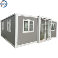 Prix de gros WinFair Fresable Maison mobile Australie Vie standard Conteneur extensible Petites maisons préfabriquées Maison 2 chambres à coucher