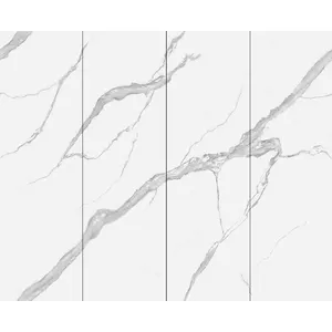 White Solid Surface Marble Ceramic Tile Wall And Floor Elab Artificial Sintered Stone Plate