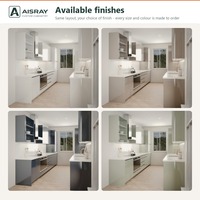 Meuble de cuisine sur mesure haute brillance, aménagement de cuisine de luxe, fournitures pour projets résidentiels, boîtes en panneaux de particules et rangements extractibles