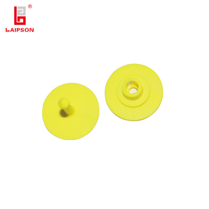 Petite étiquette d'oreille visuelle en TPU jaune avec code QR imprimé pour cochon, cochon, <span class=keywords><strong>mouton</strong></span> - Product Image 5