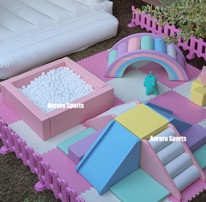 Aire de jeux intérieure pour enfants, jeux doux commerciaux, grande fosse à balles en mousse ronde, équipements d'aire de jeux intérieure pour enfants, fournitures pour fêtes - Product Image 2