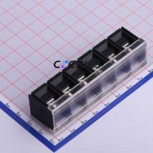 KF78C-13.0-6P Barrier Terminal Block Through hole Component (THT),P=13mm Connector With Cover Plate 13mm 1x6P Straight Pin - Product Image 1