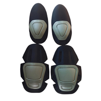 Ensemble de quatre protections tactiques en cuir pour les genoux et les coudes avec détection d'aiguilles pour le ski, l'équitation, l'entraînement CS, les forces spéciales G3