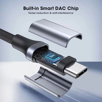 Worthspark USB Typ-C 3,5mm Klinkenadapter Konverter Modell AC0178 für Mobiltelefone Brandneu AC-Ausgang Kurzschlussgeschützt