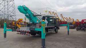 Nacelle élévatrice Isuzu 4x2 montée sur véhicule avec benne, neuve, plateforme de travail en hauteur, diesel, transmission manuelle - Product Image 3