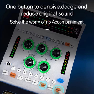 Live Sound Card Audio Interface Mixer With <b>Condenser</b> <b>Microphone</b> Bundle Podcasting Streaming External Soundcards Kit - Product Image 1