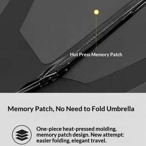 Fully-Automatic Ultra-Light Pongee <b>Umbrella</b> with 6 Ribs Modern Design <b>Sun</b> Rain Protection Easy Fold & Collect - Product Image 2