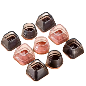 Protezione <span class=keywords><strong>per</strong></span> le gambe della sedia in plastica silenziata universale antiscivolo rotondo Quadrate in feltro <span class=keywords><strong>per</strong></span> <span class=keywords><strong>sedie</strong></span> e mobili - Product Image 1