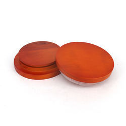 ฝาไม้ MDF สีไม้สนคุณภาพสูง รูปทรงกลม พร้อมโลโก้สั่งทำ สำหรับขวดเทียนแก้วสไตล์โมเดิร์น จัดจำหน่ายโดยผู้จัดจำหน่ายของเรา - Product Image 2