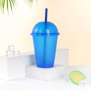 Vasos Reutilizables de Plástico Ecológico de 16 Onzas con Tapa de Domo y Pajitas para Viajes, Cumpleaños y Fiestas - Product Image 5