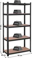 Étagère de présentation métallique robuste à plusieurs niveaux, rayonnage de vente au détail réglable, panneau perforé en treillis métallique, étagère gondole