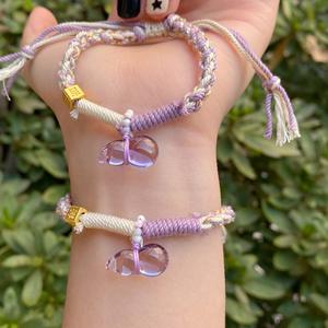 Nueva Pulsera de Cristal de Cuarzo de Estilo Étnico Tibetano Hecha a Mano, con Cuerda Trenzada, Energía Curativa, Estilo Chino - Product Image 6