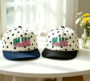 Embroidered Logo Customization 6-Panel <b>Baseball</b> <b>Cap</b> Polka Dot Decoration Adjustable Metal Buckle Unisex Casual <b>Baseball</b> <b>Cap</b> - Product Image 6