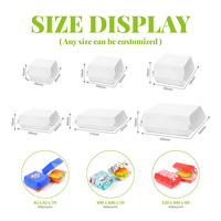 Cajas de Cartón Blanco Biodegradables Reciclables ZJPACK, Impresión de Logotipo Personalizado, Cajas Ranuradas con Relieve para Empaque de Alimentos, Hamburguesas