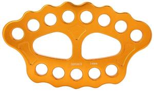 Plaque de gréement de patte <span class=keywords><strong>en</strong></span> alliage d'aluminium 15 trous multiplicateurs plaque d'ancrage escalade descendant escalade - Product Image 2