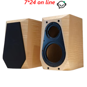 Boîtier de haut-parleur vide en contreplaqué de bouleau BD-05 de <span class=keywords><strong>5</strong></span>, 6,<span class=keywords><strong>5</strong></span> et 8 pouces, une paire, en bois, à deux voies, avec placage acoustique biseauté - Product Image 1