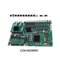 BKHD personnalisé 5G 4G WIFI 4K OEM ODM personnalisé C236 Intel DDR4 SSD PFsense pare-feu carte mère 8 * Lan Port Mikrotik VPN routeur souple