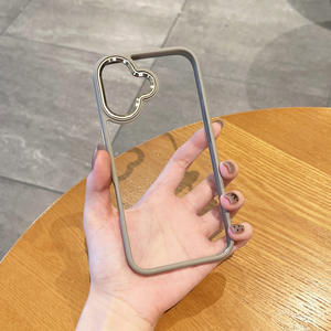 Funda para iPhone 17 Pro Max, color sólido simple, ranura metálica, transparente, cobertura total, a prueba de golpes - Product Image 6