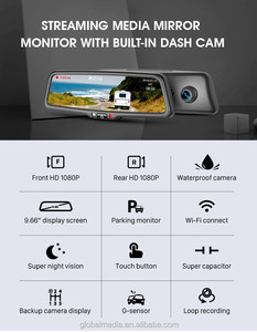 Espejo retrovisor de coche estándar y hotsale automático con cámara impermeable espejo retrovisor automático con visión súper nocturna - Product Image 2