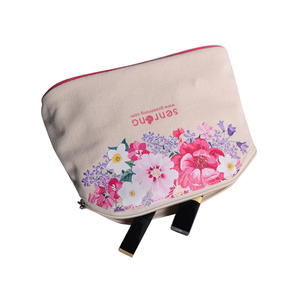 Sac de voyage multifonctionnel à fermeture éclair avec motif floral, durable, écologique, personnalisé, en toile, avec étiquette privée - Product Image 6