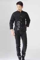 Vêtements de Chef à manches longues, uniforme de cuisine de Restaurant, manteau de Chef, veste de travail de serveur, uniforme professionnel, tenue de salopette