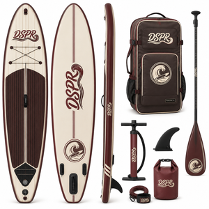 Planche de <span class=keywords><strong>paddle</strong></span> gonflable tout-terrain durable, kit de planche SUP de 6 <span class=keywords><strong>pouces</strong></span> d'épaisseur, pompe incluse - Product Image 1