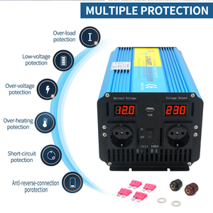 Convertisseur de puissance <span class=keywords><strong>LVYUAN</strong></span> 8000VA 4000VA DC 12V vers AC 220V 3KVA, onduleur à onde sinusoïdale pure 12V avec télécommande - Product Image 4