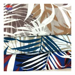 New Hawaiian Style Customized Fashion Soft Beach Design lightweight Plain Printing Cotton Woven Fabric