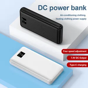 DC כוח בנק 5V 6V 7.4V 8V 9V DC Powerbank 20000mah חיצוני סוללות מזגן בגדים