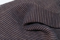 Tissu rayé en lin 100% teint en fil, écologique, 138 cm, 140 g/m², doux et respirant, pour chemises et robes printemps-été