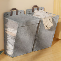 Panier à linge suspendu multifonctionnel, panier à linge, organisateur de jouets, sacs de rangement, grande capacité, polyester, pliable, moderne