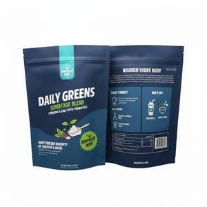 Sacs d'emballage personnalisés refermables à fermeture éclair en aluminium Mylar pour compléments alimentaires en poudre - Product Image 1