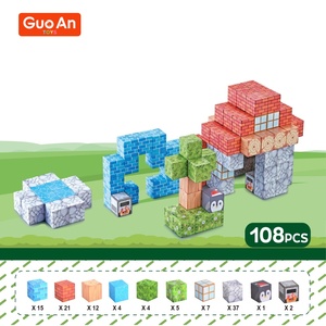Guoan Đồ Chơi Hot Xu Hướng Hơi Nước 2.5Cm Trẻ Em Từ <span class=keywords><strong>Cube</strong></span> Rừng Nhà DIY Sáng Tạo Xây <span class=keywords><strong>D</strong></span>ựng Từ Khối Bộ Cho Trẻ Em - Product Image 6