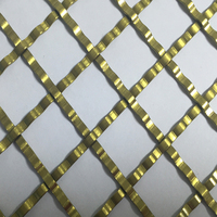 Grillage plat en acier inoxydable PVD, norme AISI, pour plafonds ouverts, couloirs d'hôtel et éclairage intégré