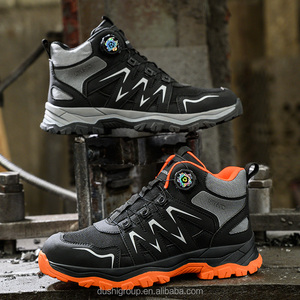 New Fashionable Rotating Button Safety Shoes, Low-priced High-quality Rubber Outsole <strong>Steel</strong> <strong>Toe</strong> Safety <strong>Boots</strong> Work Shoes - Product Image 3